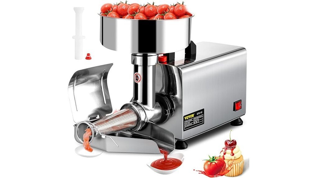 commercial electric tomato strainer