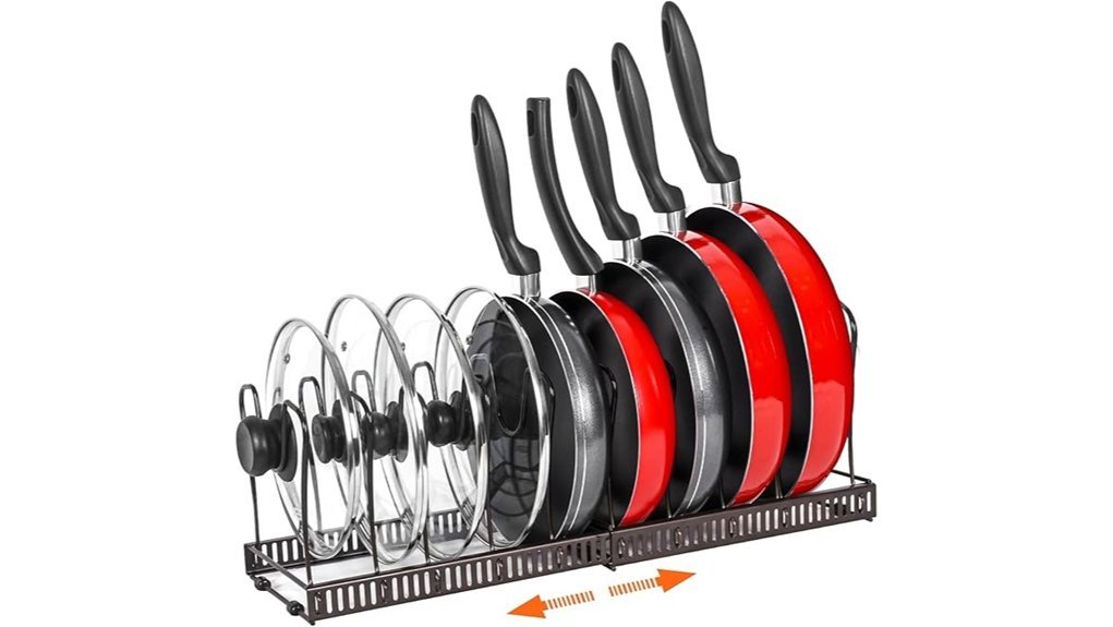Best Pot Racks That Free Up Space and Look Great adjustable kitchen storage solution