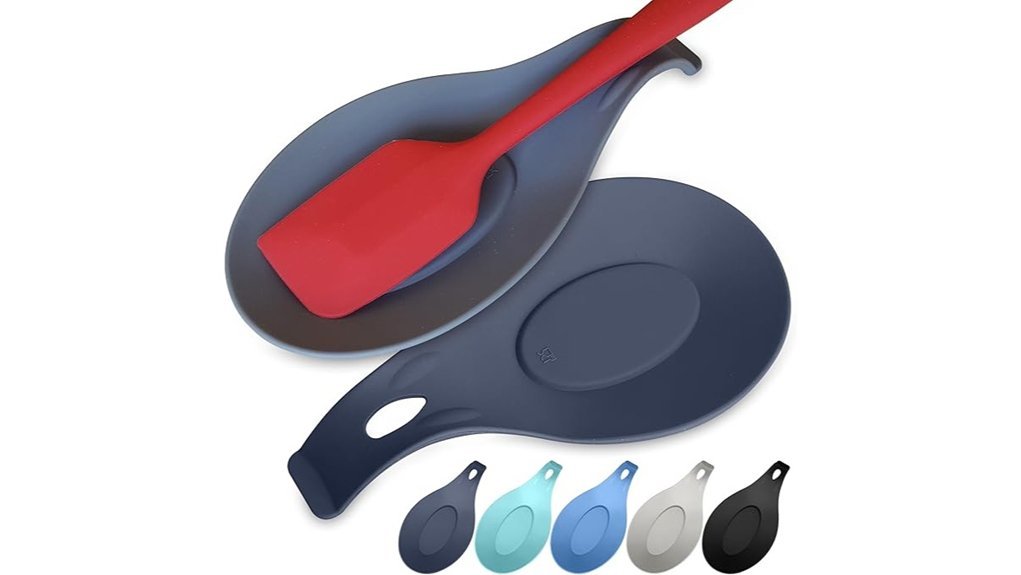 heat resistant silicone spoon rests