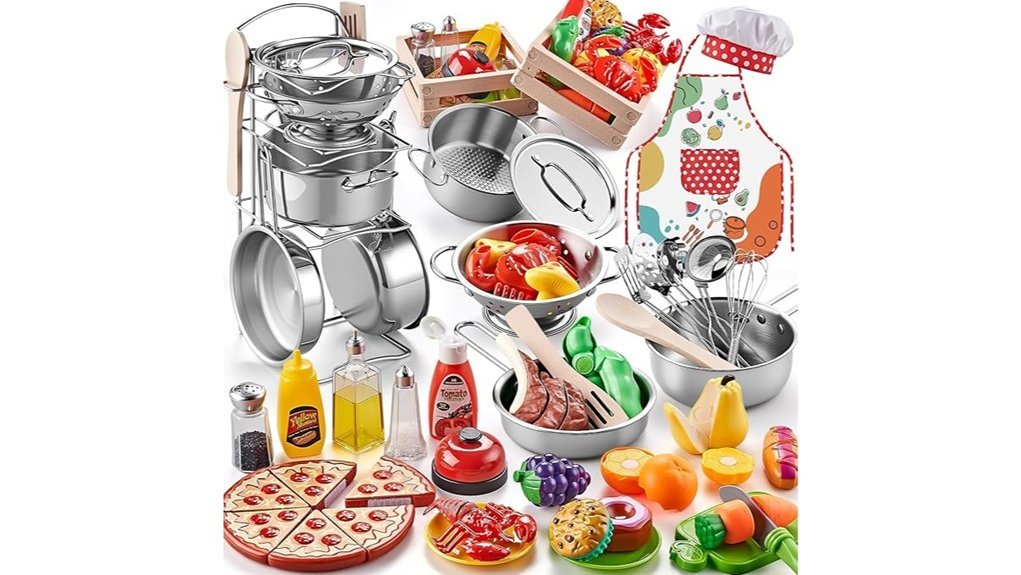 Best Play Kitchen Accessories Kids Can’t Stop Using children s stainless steel cookware