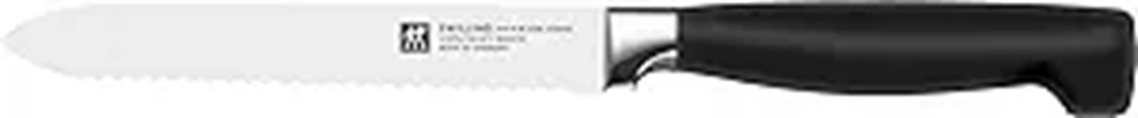 silver and black utility knife
