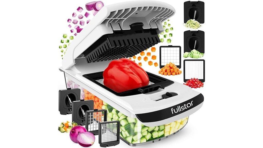 versatile vegetable chopper spiralizer