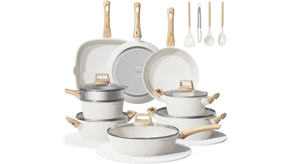 induction compatible nonstick cookware set