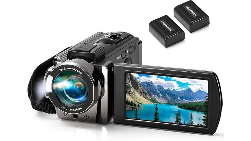 1080p zoom camcorder features
