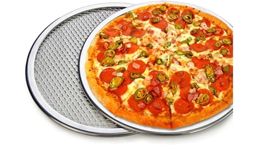 12 inch aluminum pizza screens