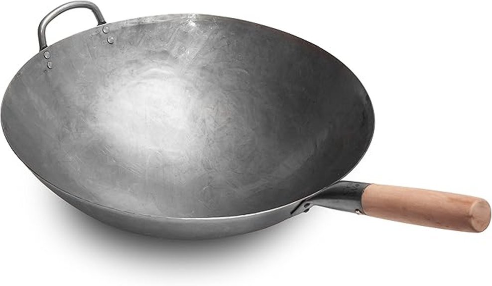 16 inch carbon steel wok