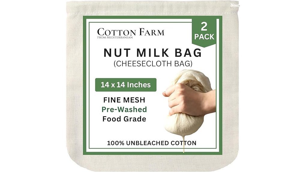 cotton nut milk bag