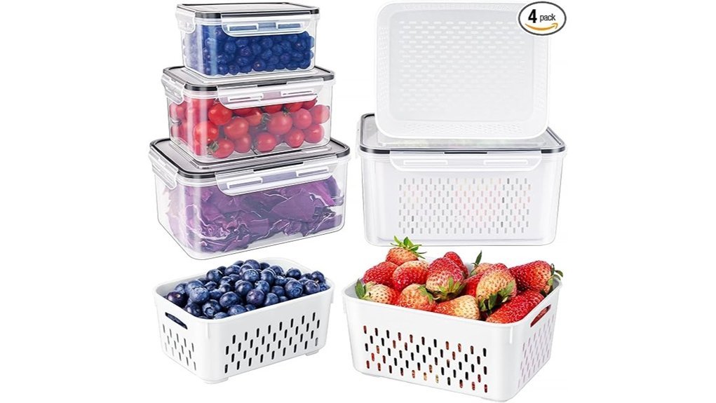 Best Produce Keepers That Keep Fruits Fresh Longer colander fruit storage containers
