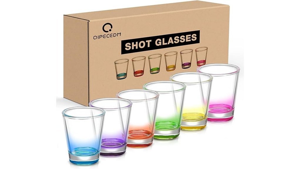Best Shot Glasses That Make Every Pour More Fun colorful heavy base shot glasses