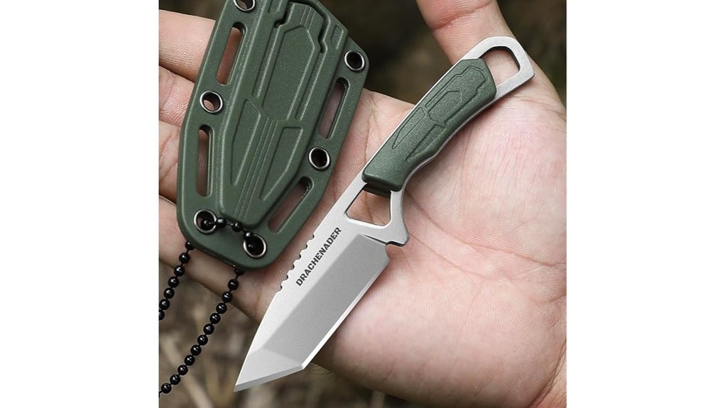 compact tactical neck knife
