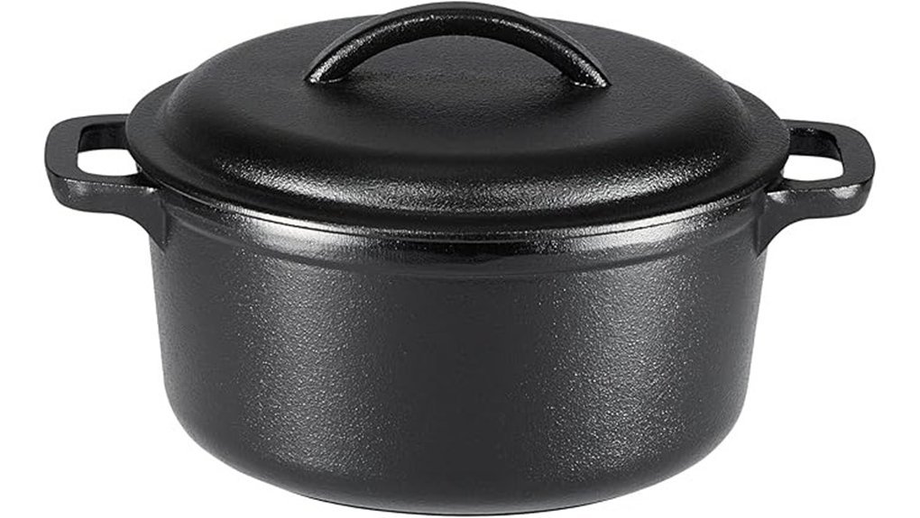 compact cast iron cookware