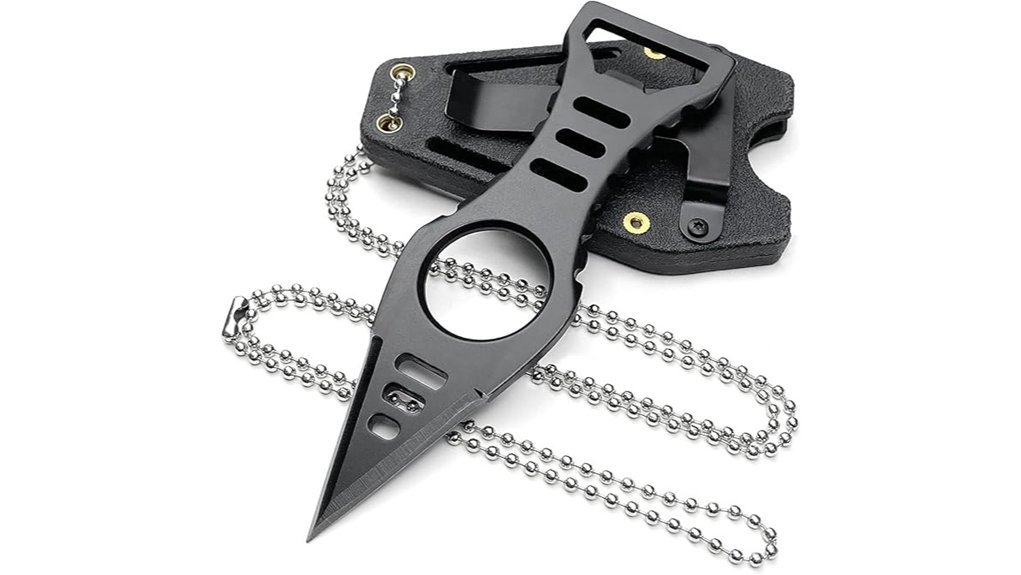 compact necklace knife sheath