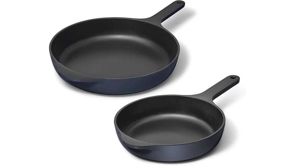 caraway cast iron skillet set