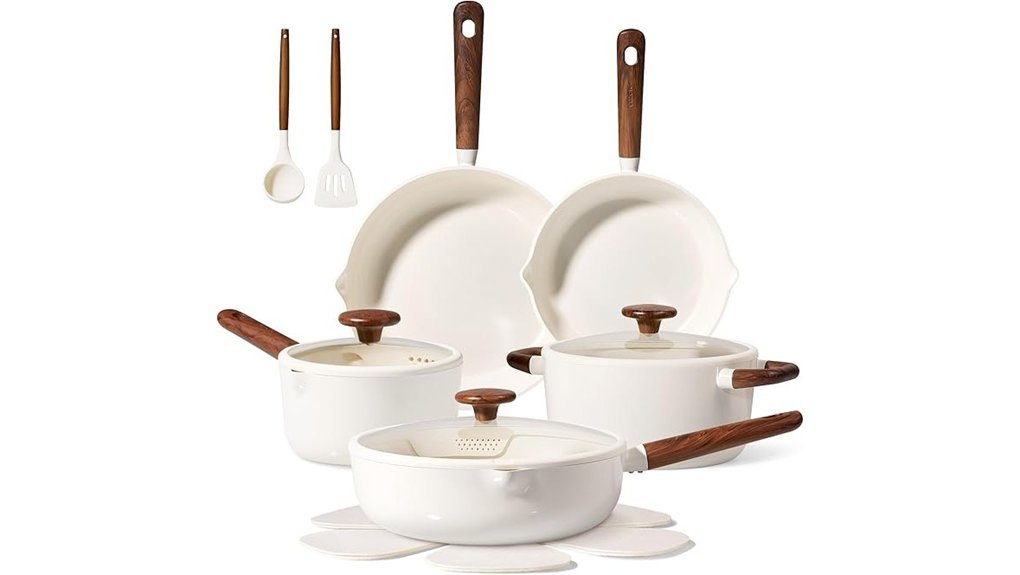 ceramic nonstick cookware set