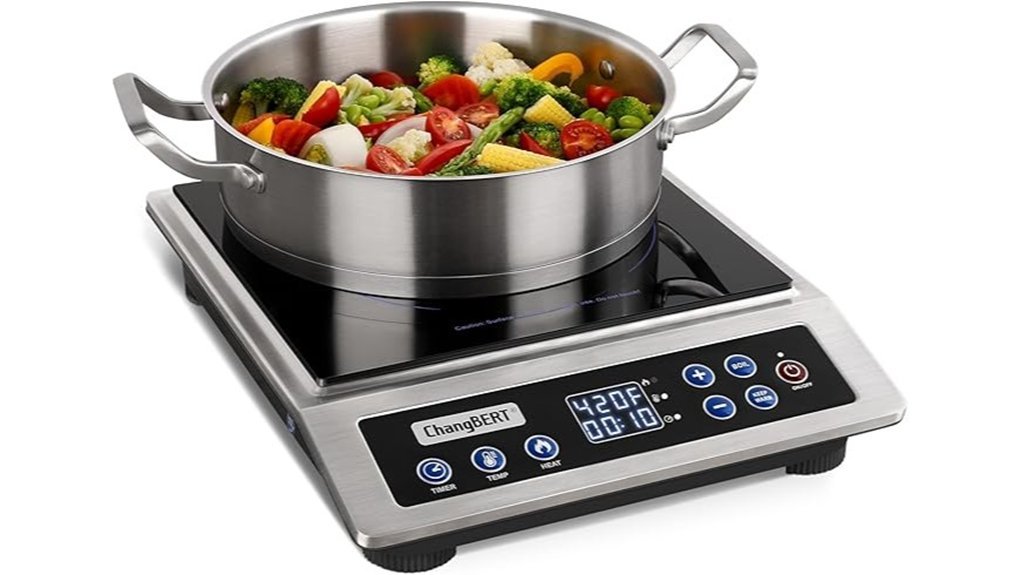 certified 1800w induction cooktop