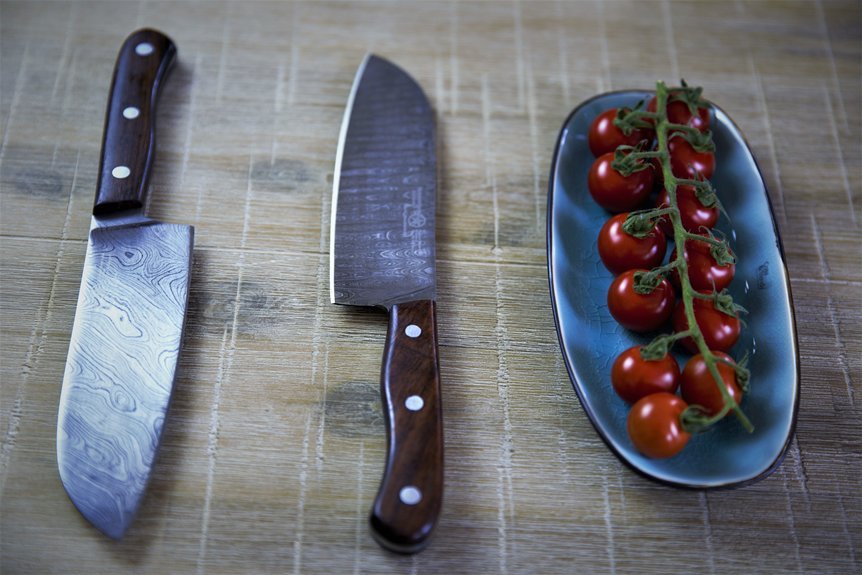 clean slicing tomato knives