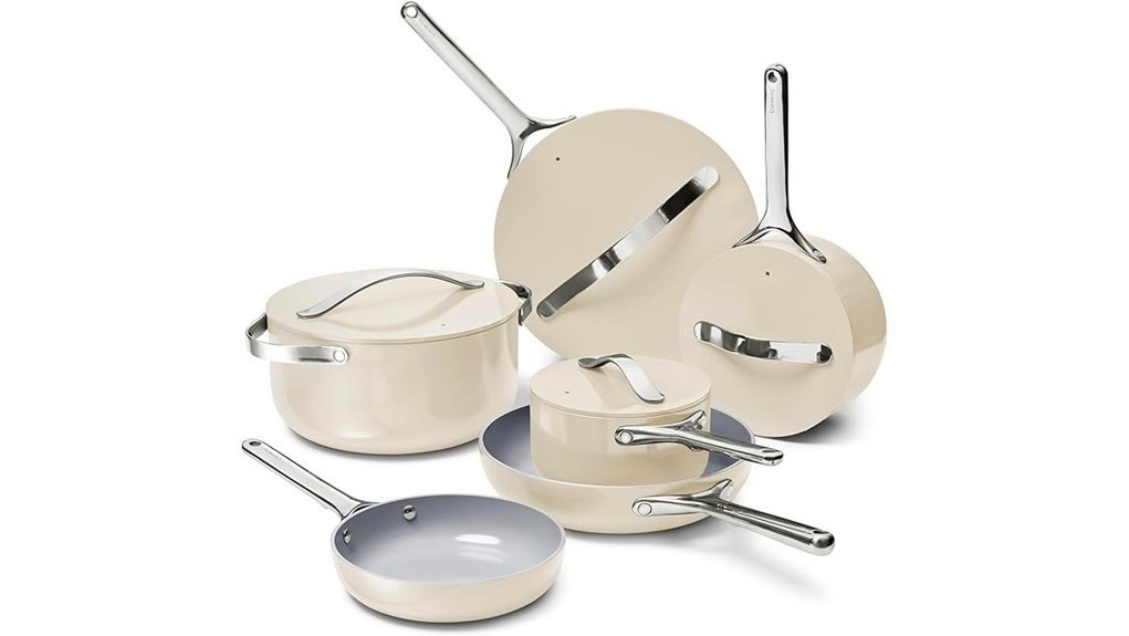Caraway vs HexClad: Which Cookware Is Actually Worth It cream nonstick cookware set