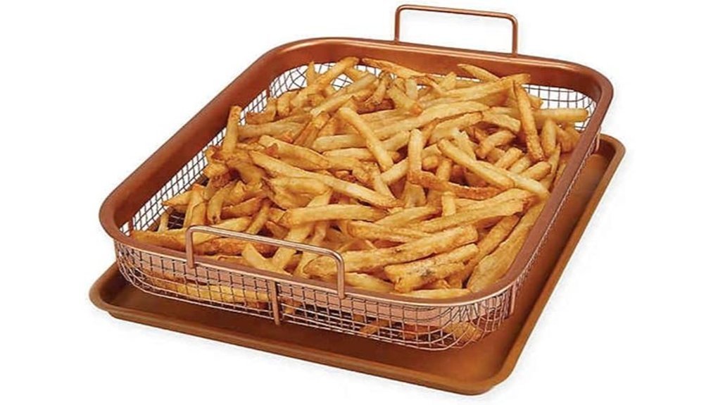 crispy copper cooking tray