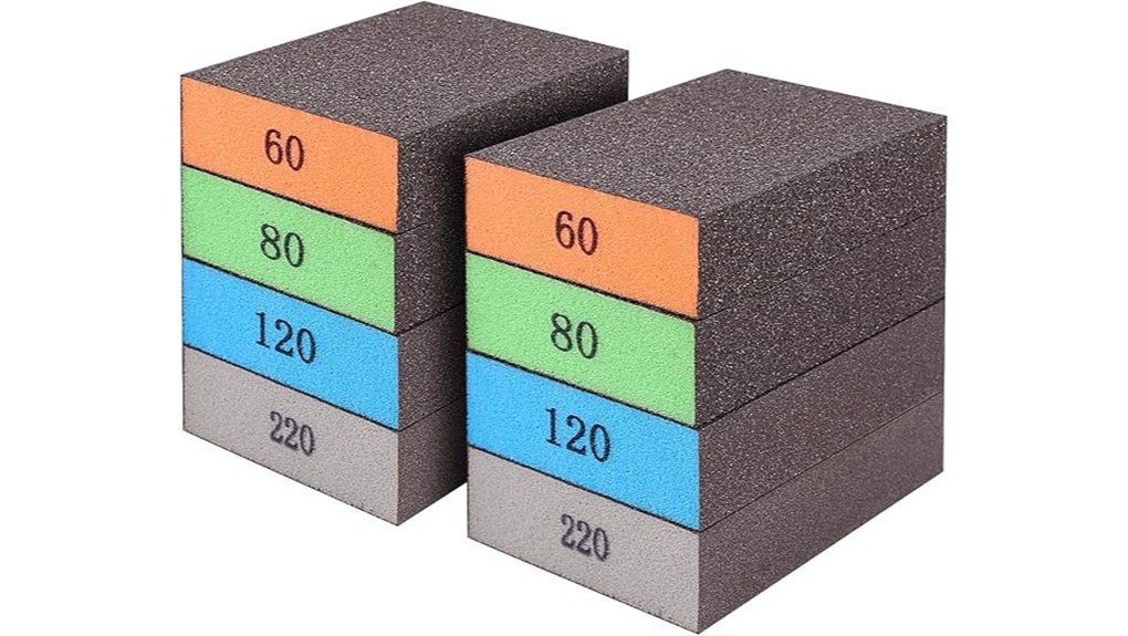 assorted grit sanding sponges