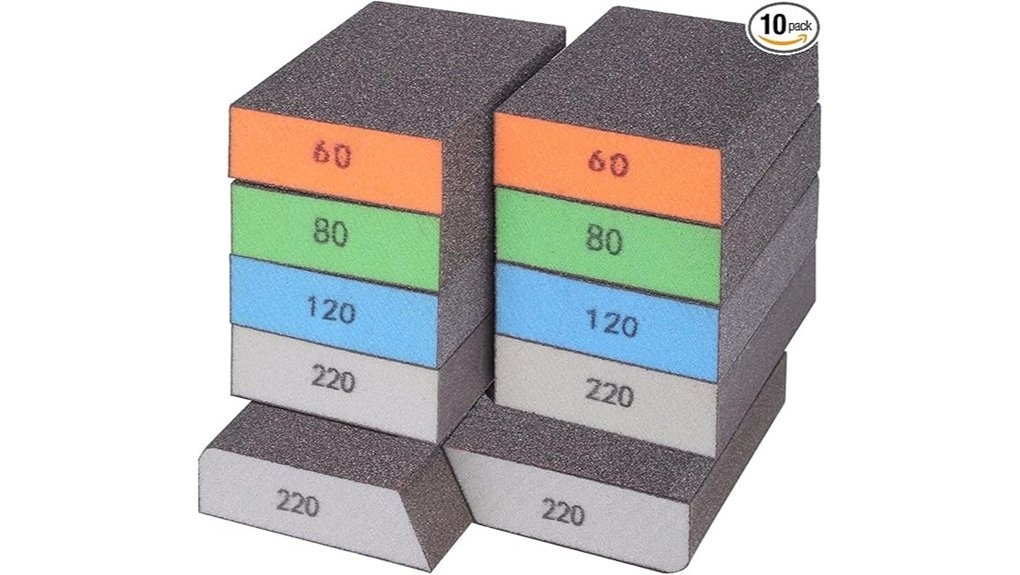 assorted grit sanding sponges