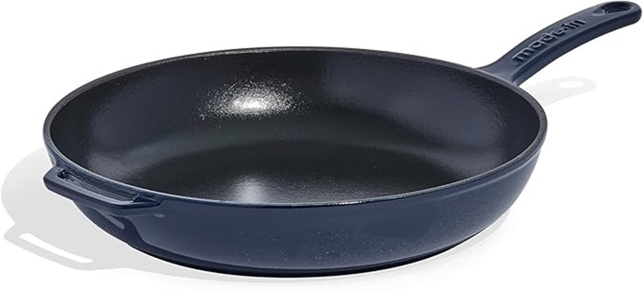 blue enameled cast iron