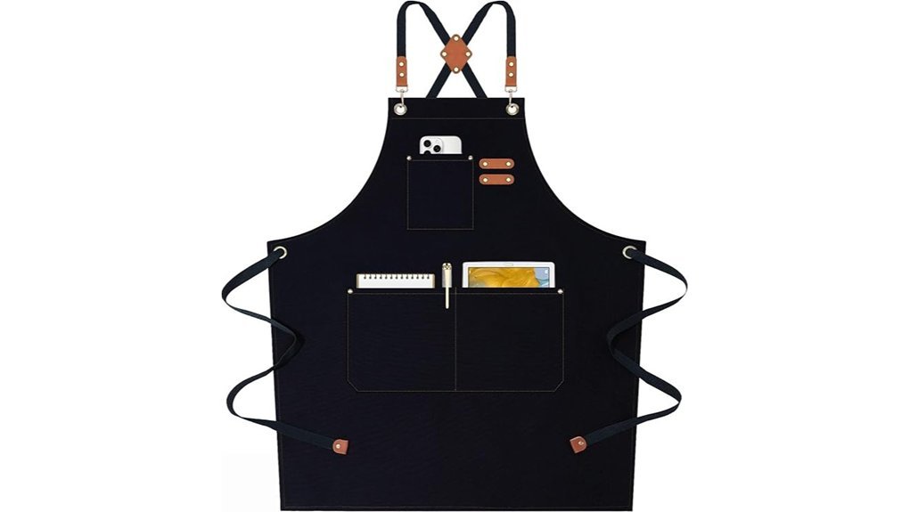 Best Crossback Aprons Home Cooks Swear By black cross back chef apron
