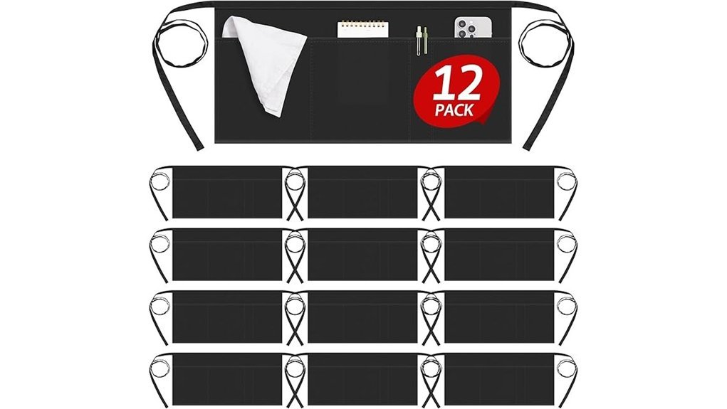 Best Server Aprons Waitstaff Actually Love to Wear black waitress waist apron