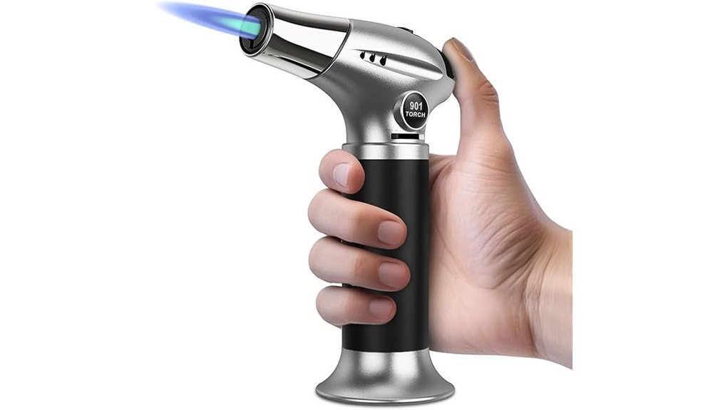 Best Kitchen Torches for Perfect Crème Brûlée at Home butane torch with safety