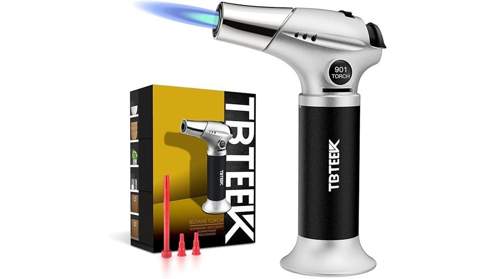 Best Kitchen Torches for Perfect Crème Brûlée at Home butane torch with safety