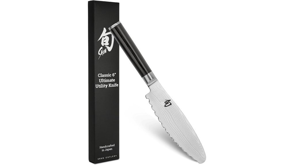 damascus steel utility knife