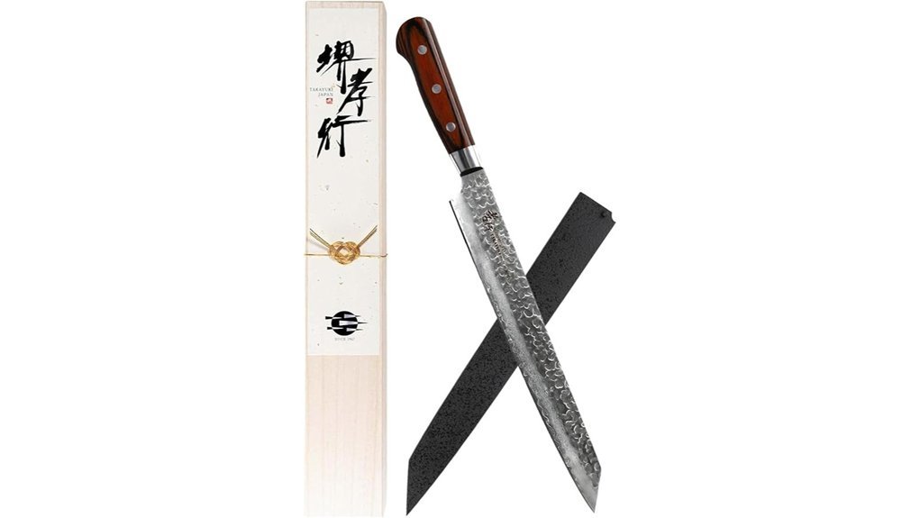 damascus yanagiba sushi knife
