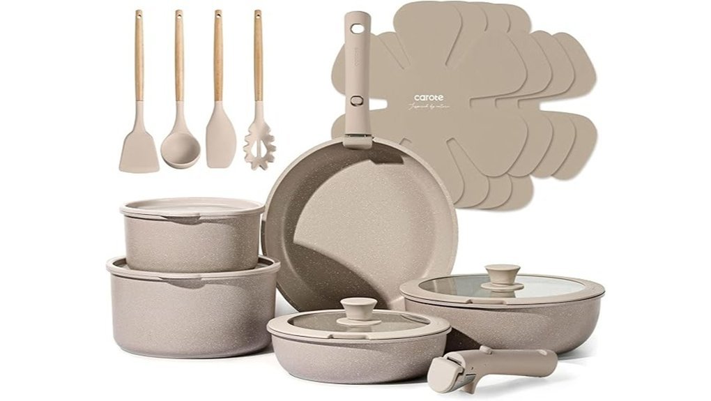 detachable handle cookware set