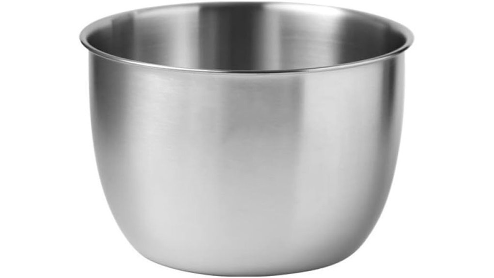 deep stainless steel bowl