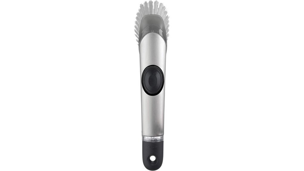 dish brush with dispenser