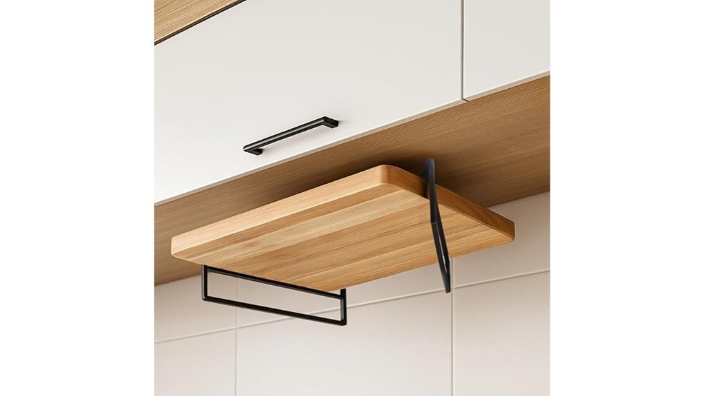dual layer cutting board rack
