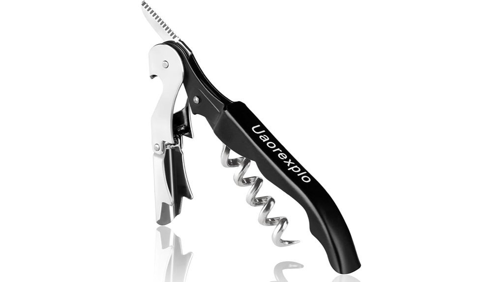 Best Corkscrews That Make Opening Wine Effortless durable black wine opener