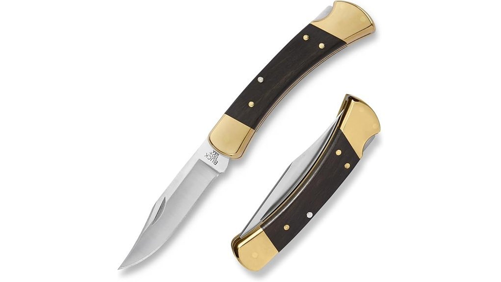 ebony handled folding knife