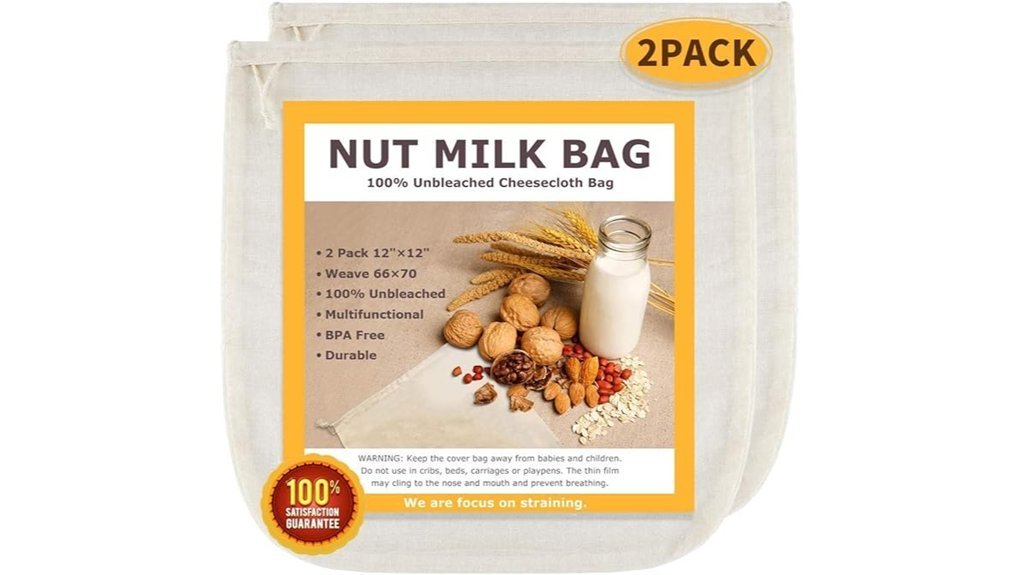 eco friendly cotton milk bags