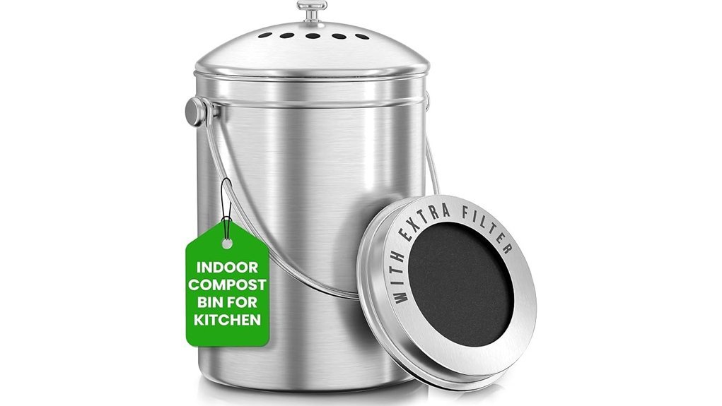 eco friendly kitchen compost bin