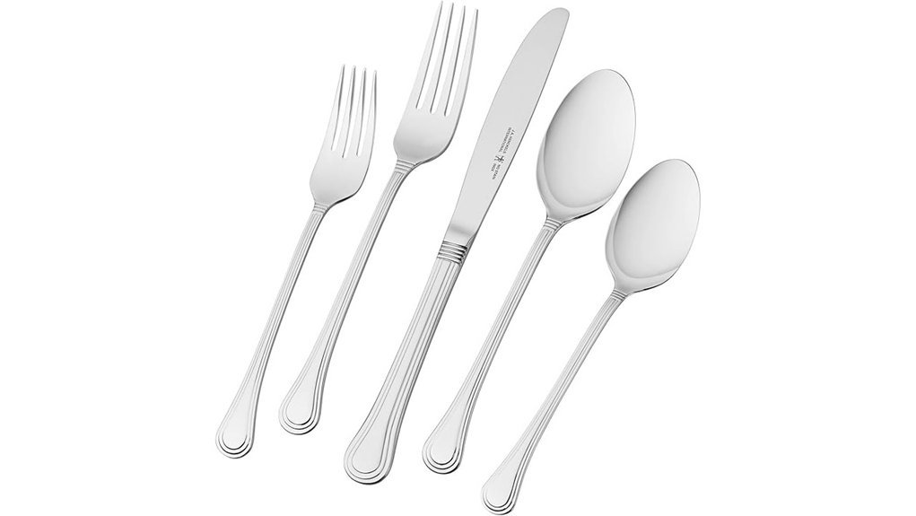 elegant 65 piece silver flatware