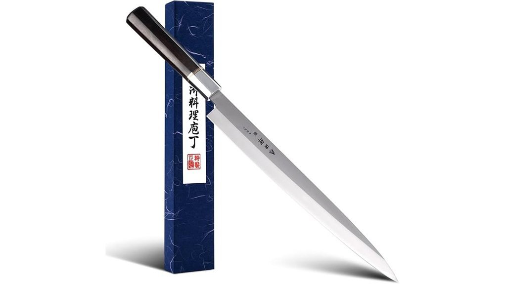 elegant ebony yanagiba knife