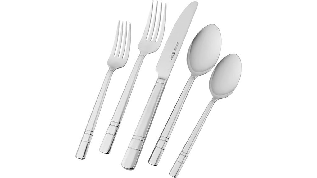 elegant stainless steel flatware