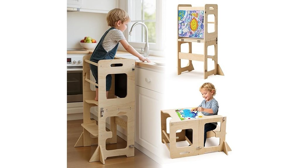 Best Toddler Tower Picks That Make Kitchen Time Safer foldable toddler standing tower