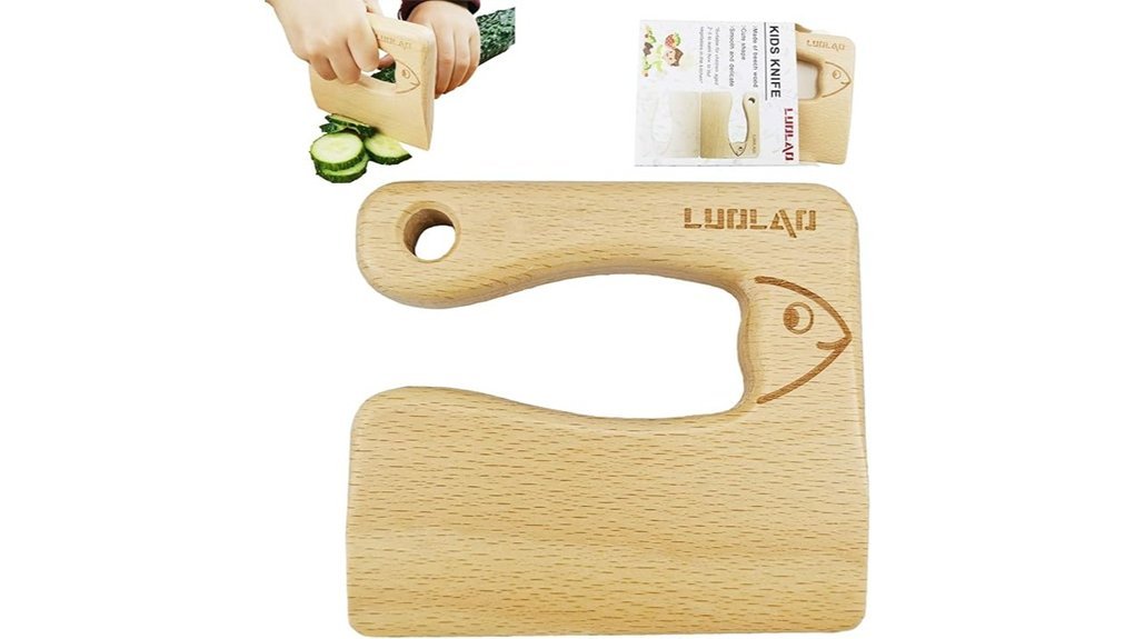 Best Toddler Knives That Make Little Chefs Safer fish shaped wooden kids knife
