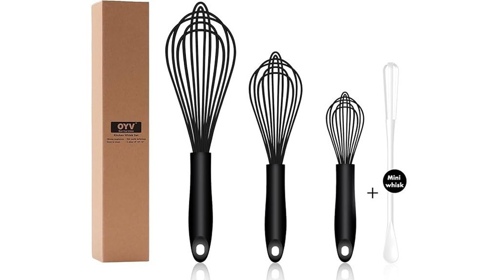 Best Silicone Whisks That Make Mixing Effortless heat resistant silicone whisk set
