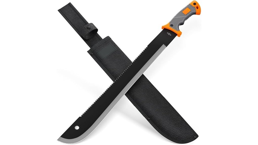 heavy duty machete with sheath