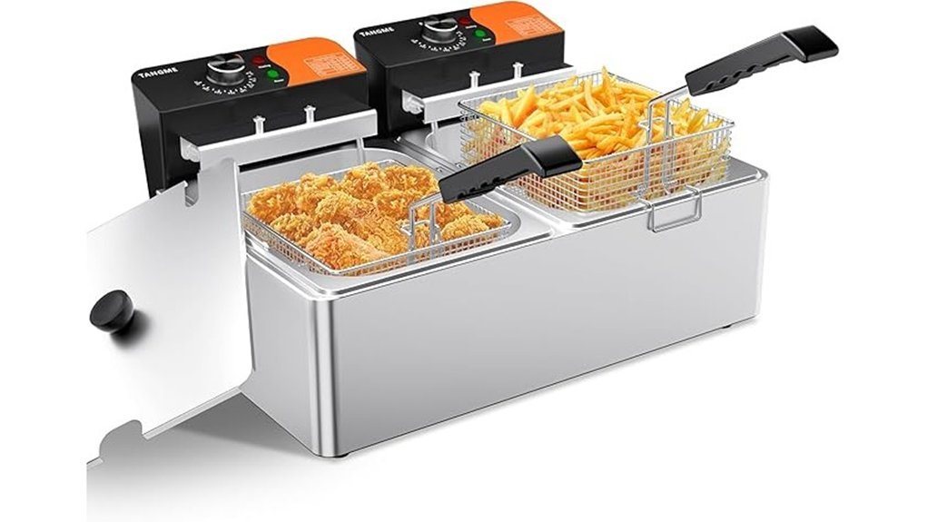 high capacity countertop fryer