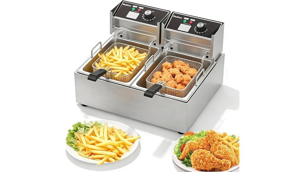 high capacity electric fryer