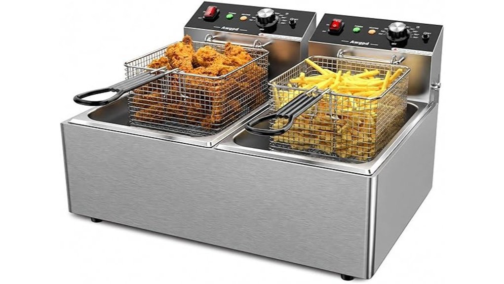 high capacity electric fryer