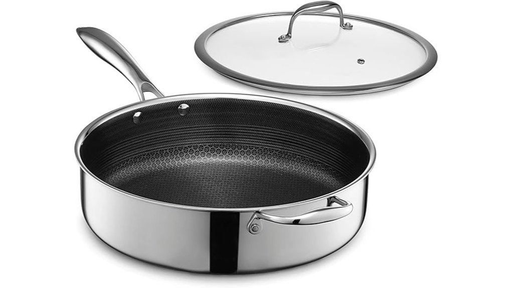 hybrid nonstick saut pan
